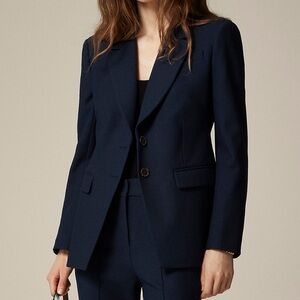 NWT J. Crew Navy Blue Madelyn Blazer In Four-Season Stretch Womens Sz 24